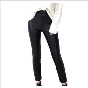 Zara Faux Leather Leggings